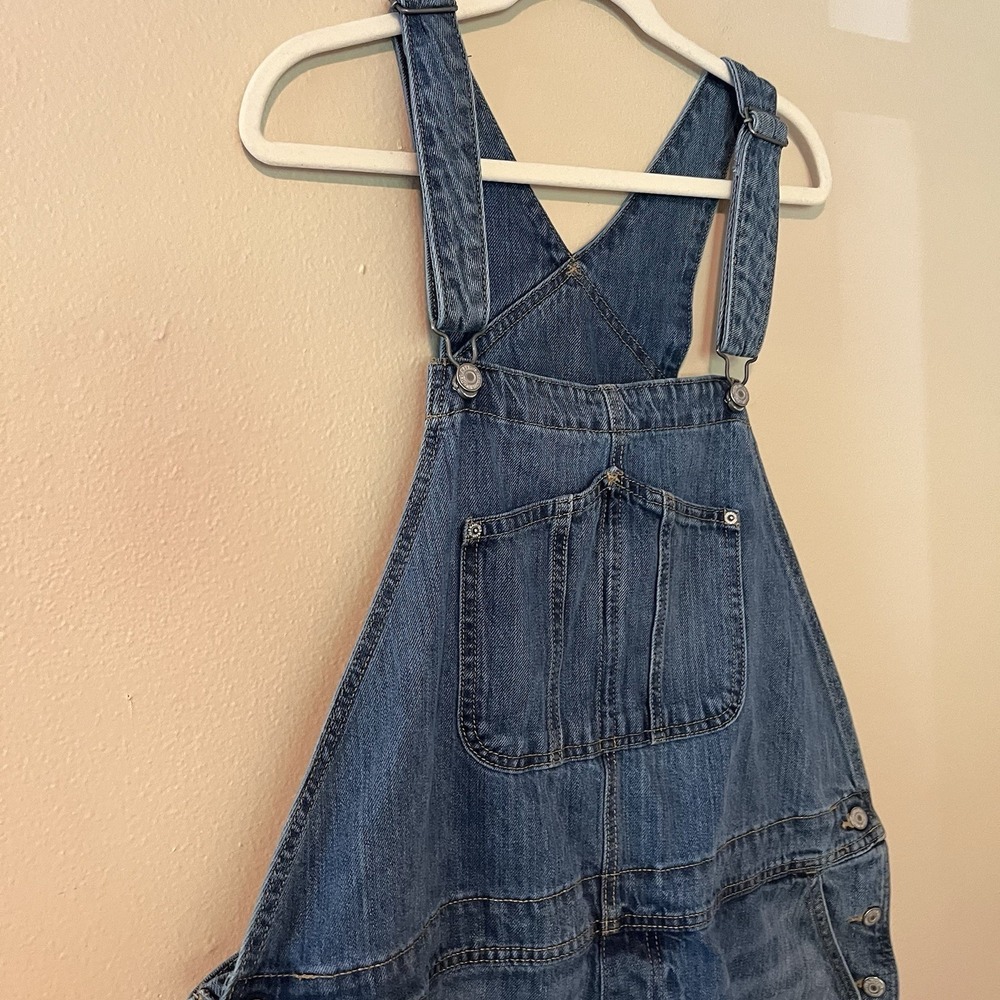 Old Navy Overall Shorts 3x Denim Bibs Dungarees Country Preppy Cute Fair 90s - Picture 2 of 5